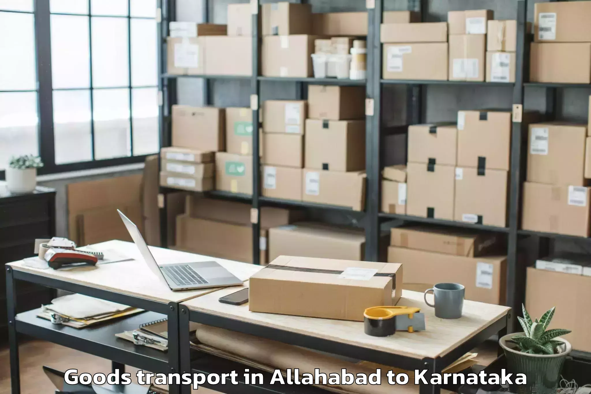 Affordable Allahabad to Tiptur Goods Transport